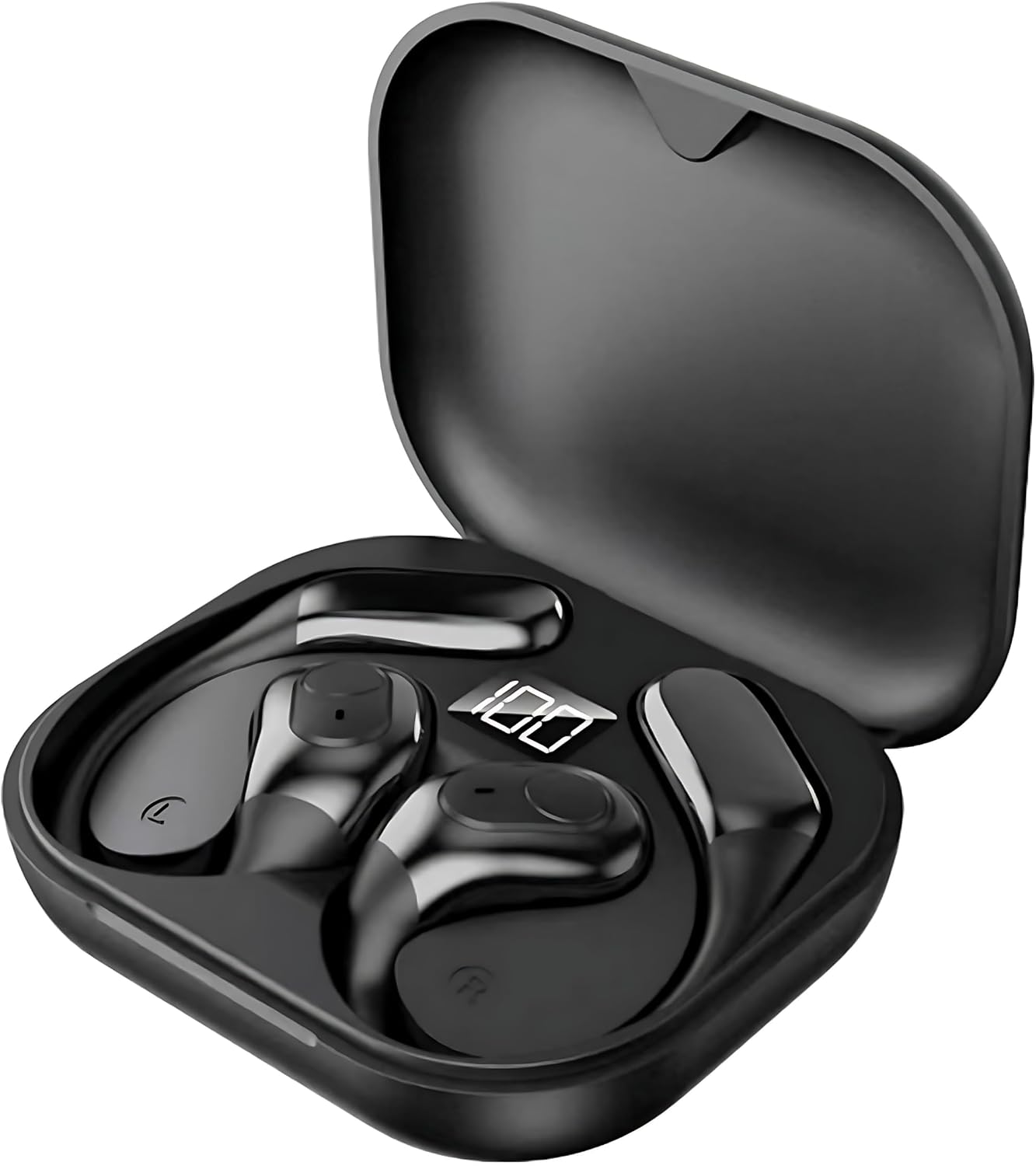 Open Ear Wireless Headphone Air Conduction Earbud Built in Mic 90H Playtime