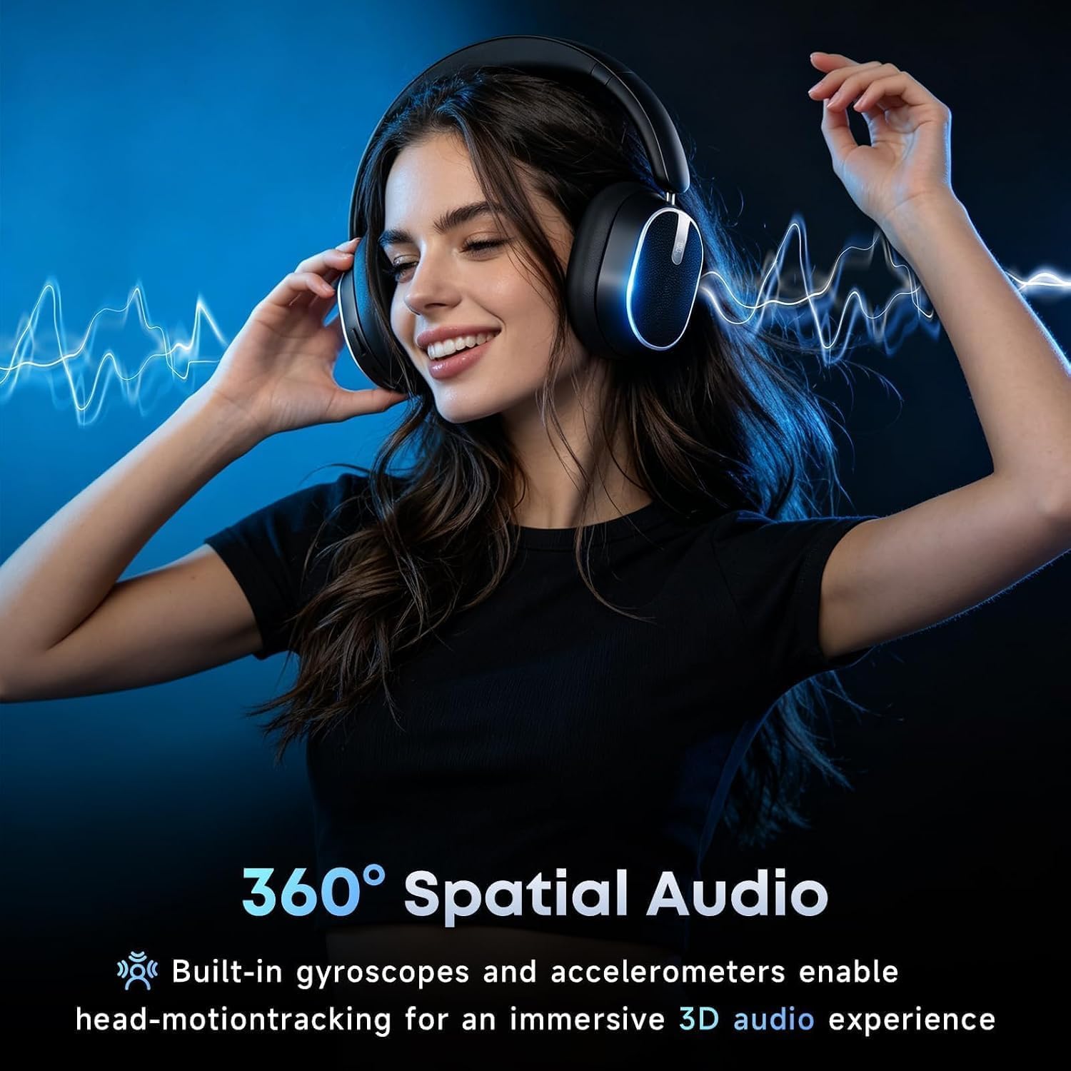 Hybrid Active Noise Cancelling Bluetooth Headphones Wireless Headphones - Image 5