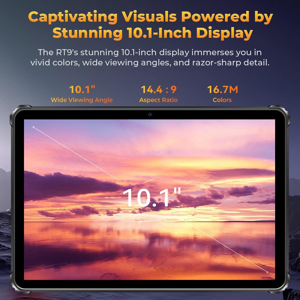 RT9 Rugged Tablet 11000mAh Battery 10.1”FHD Display Android Tablet - Image 3
