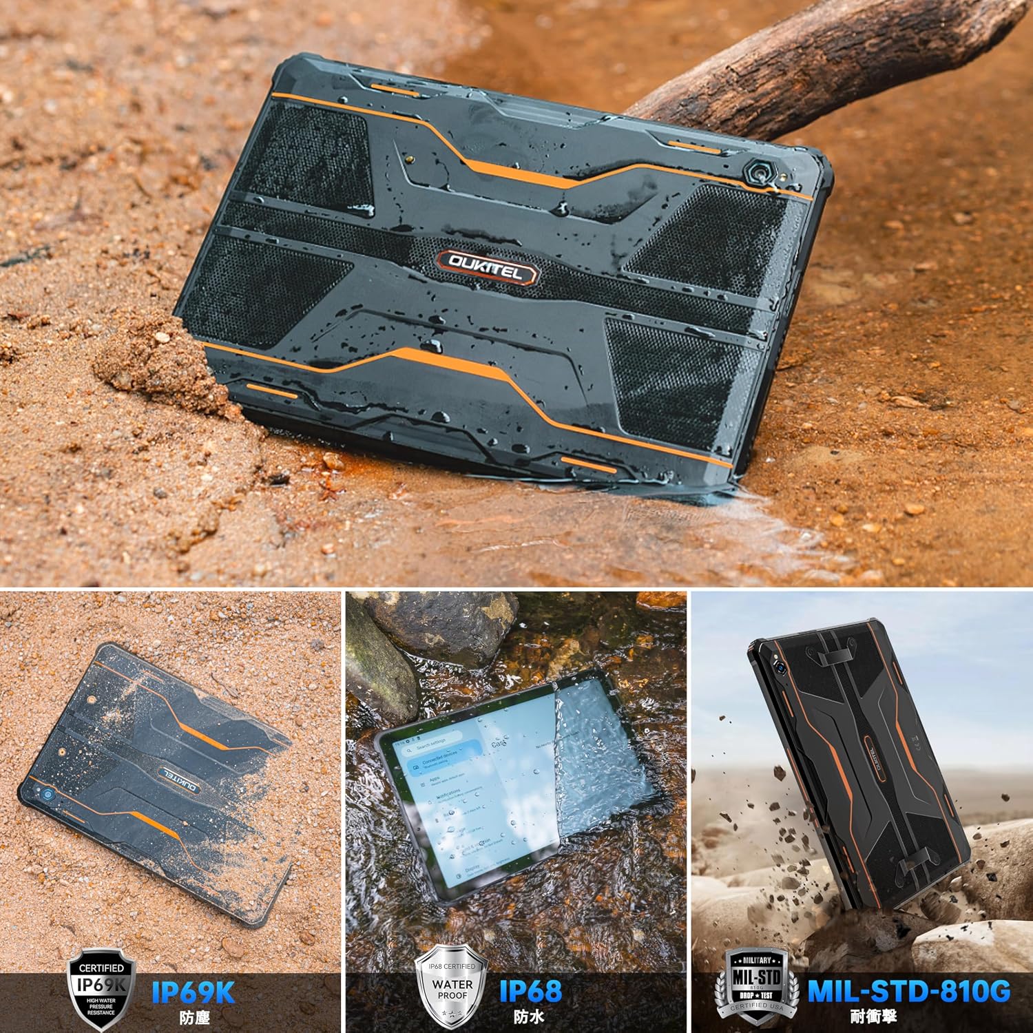 RT9 Rugged Tablet 11000mAh Battery 10.1”FHD Display Android Tablet - Image 5
