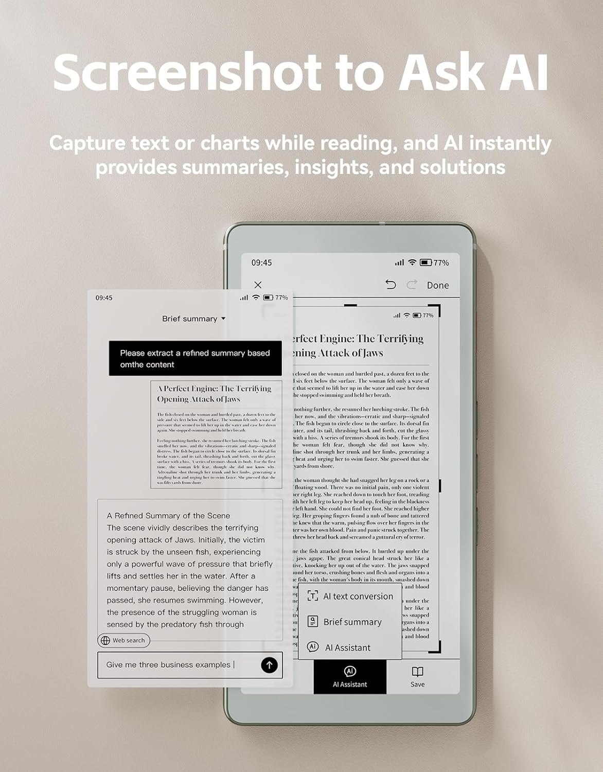 VIWOODS AiPaper Reader 6.13" Pocket E-Reader, AI Button, 4G, Android - Image 5