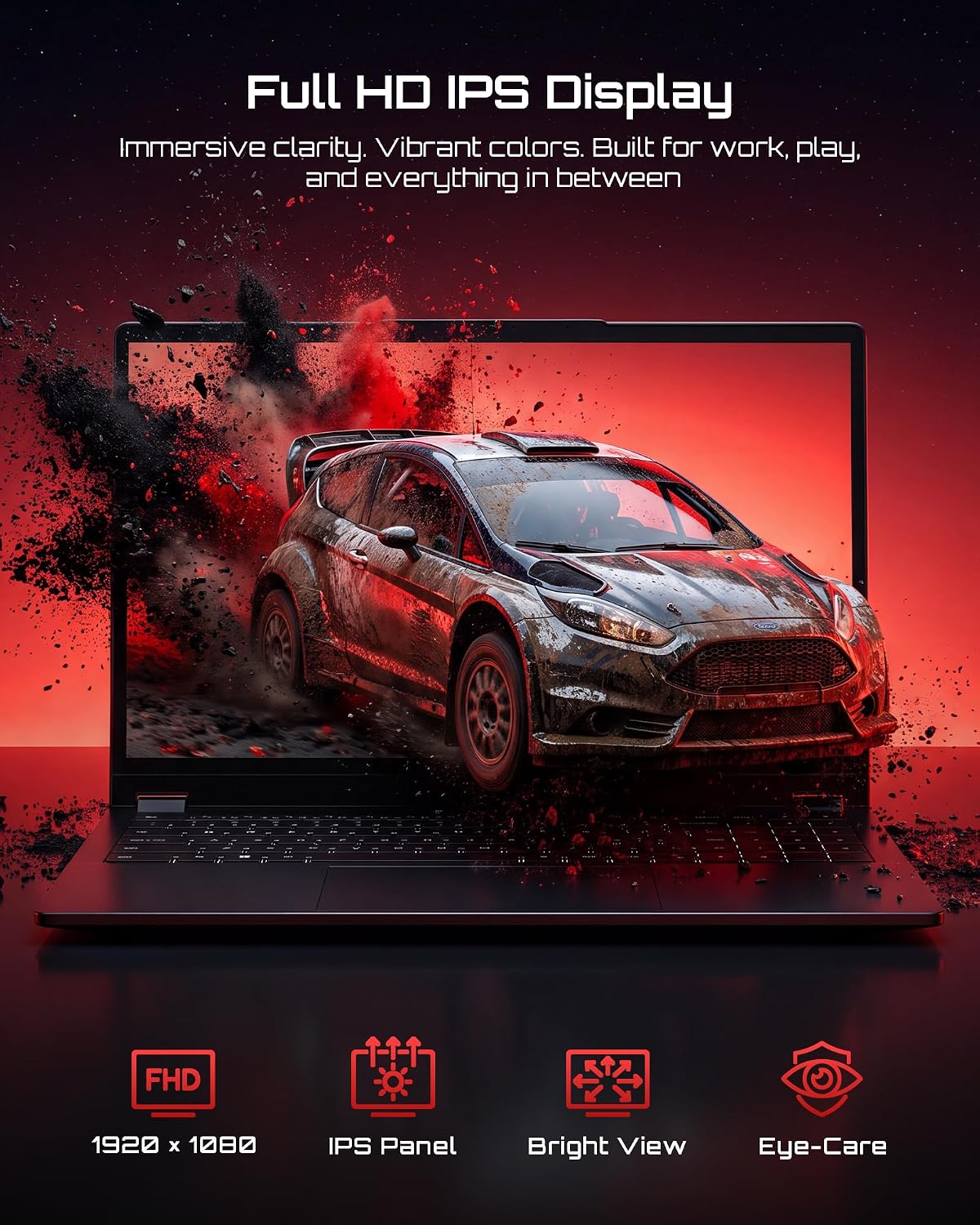 15.6" 2-in-1 Touchscreen Laptop with Windows 11, i3-10100Y, 16GB, 256GB SSD - Image 4
